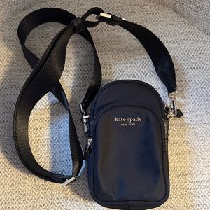 Kate Spade Black Crossbody Bag with Cream Dust Bag